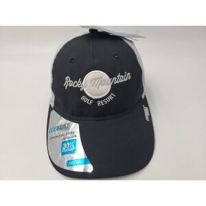 Rocky Mountain Golf Resort CoolQwick Mesh Adjustable Hat Cap Course Men Black